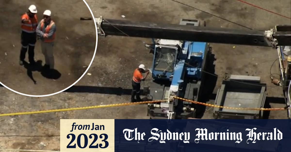 Video Crane crash that crushed operator still under investigation